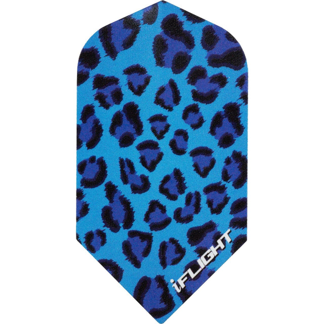 *Designa Dart Flights - iFlight - Extra Strong - Slim - Blue Leopard