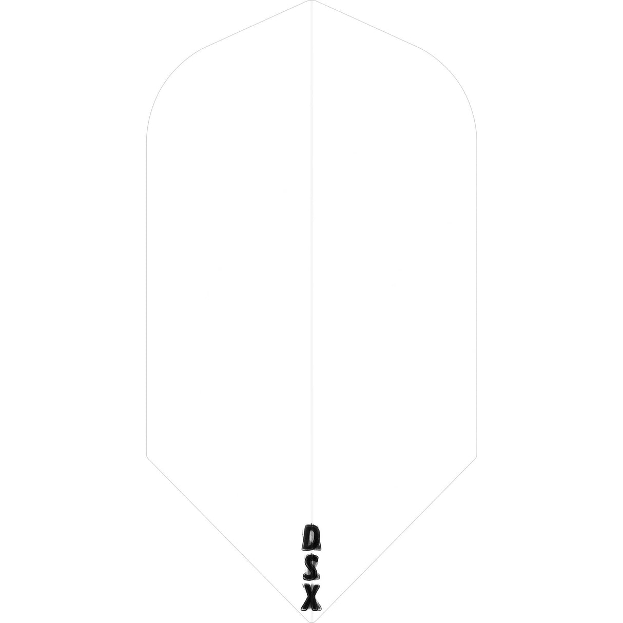 Designa DSX100 Dart Flights - Slim Clear