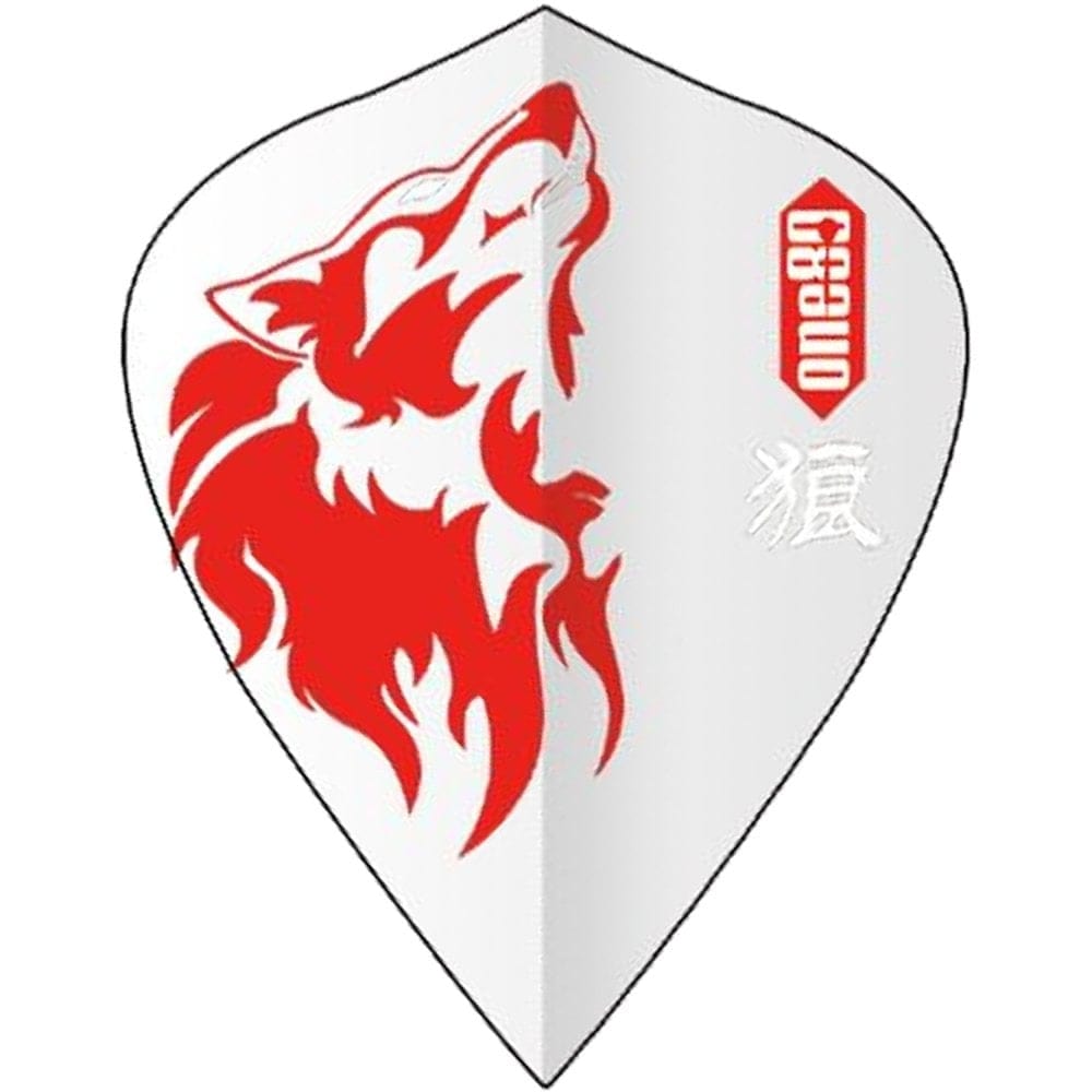 One80 Dart Flights - Animal Kingdom - Kite - Transparent Wolf