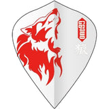 One80 Dart Flights - Animal Kingdom - Kite - Transparent Wolf