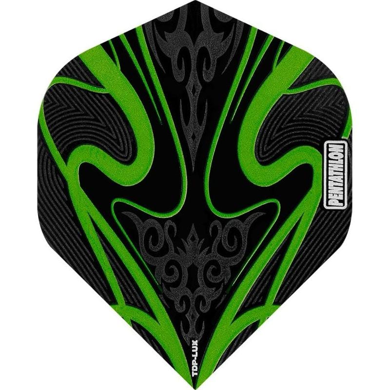 Pentathlon TDP-Lux Dart Flights - Black Series - No2 - Std Green