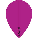 *Dart Flights - Raw 100 - 100 Micron - Pear - Plain Neon Pink