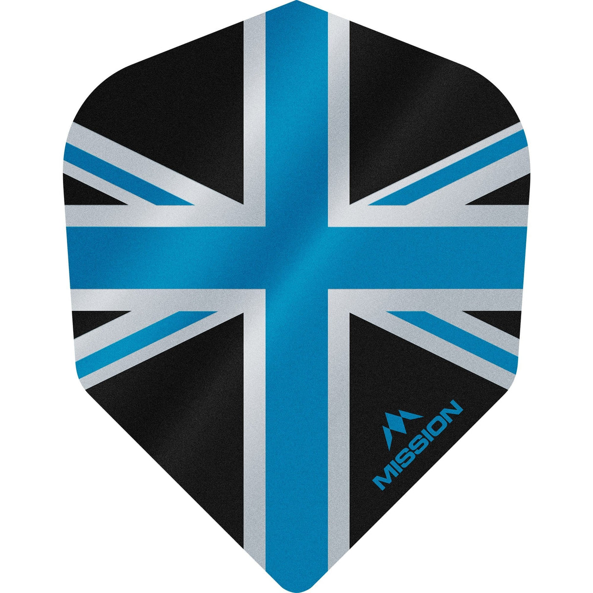 Mission Alliance Union Jack Dart Flights - No6 - Std - Black Black Blue