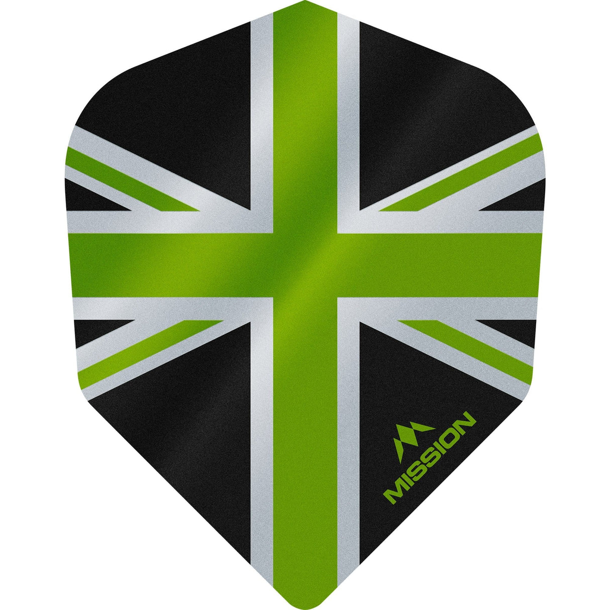 Mission Alliance Union Jack Dart Flights - No6 - Std - Black Black Green