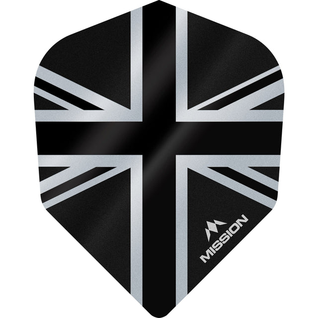 Mission Alliance Union Jack Dart Flights - No6 - Std - Black Black