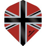 *Mission Alliance-X Union Jack Dart Flights - No2 - Std Red Black