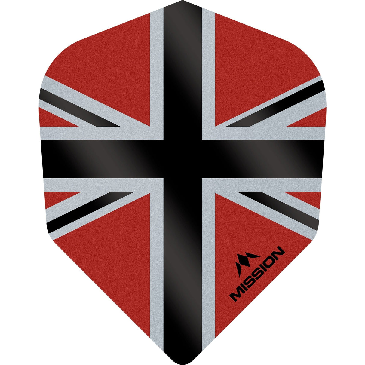 *Mission Alliance-X Union Jack Dart Flights - No6 - Std Red Black