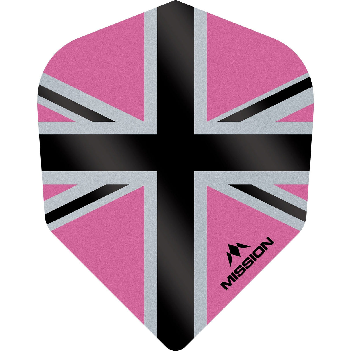 *Mission Alliance-X Union Jack Dart Flights - No6 - Std Pink Black