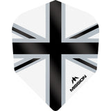 *Mission Alliance-X Union Jack Dart Flights - No6 - Std White Black