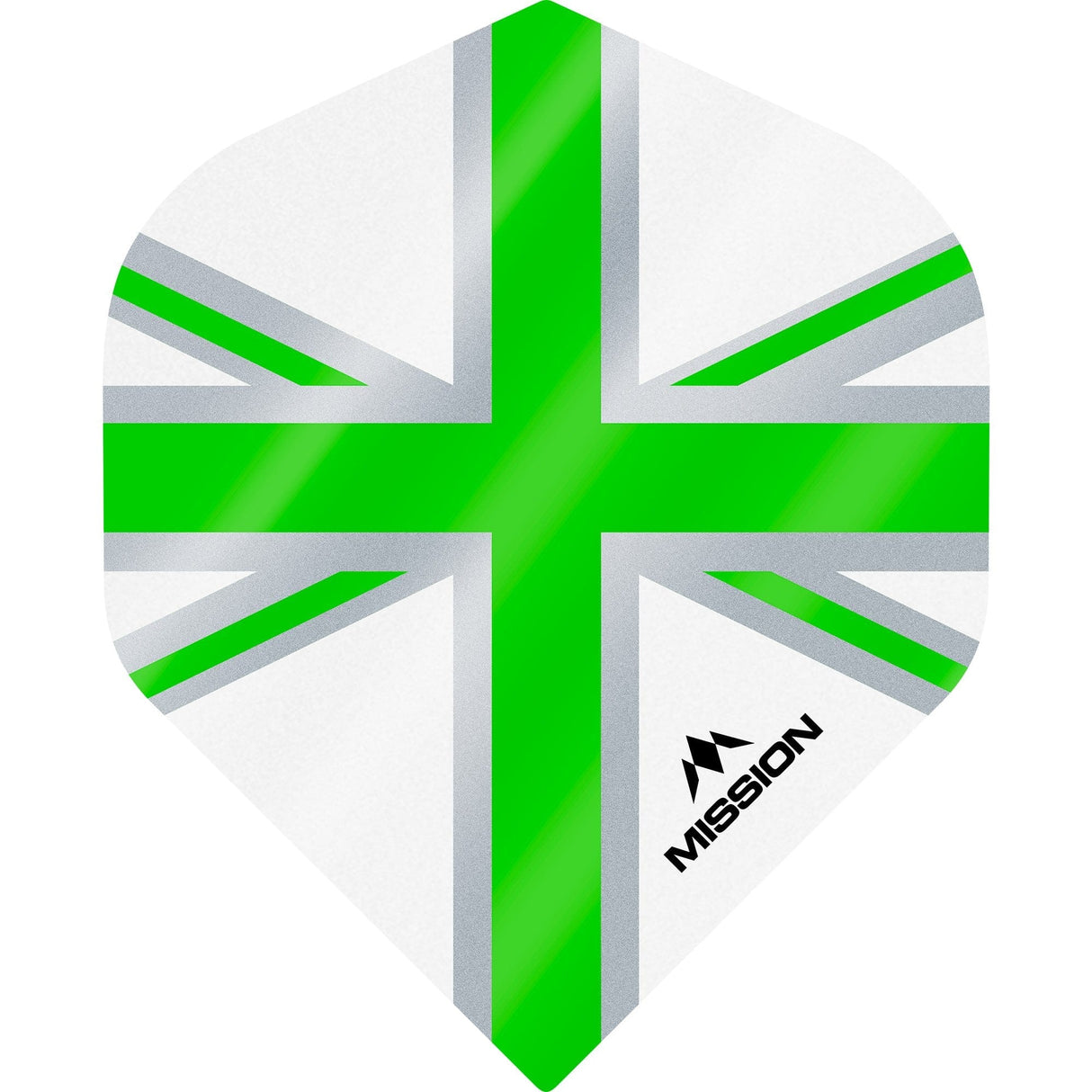 Mission Alliance Union Jack Dart Flights - No2 - Std - White White Green