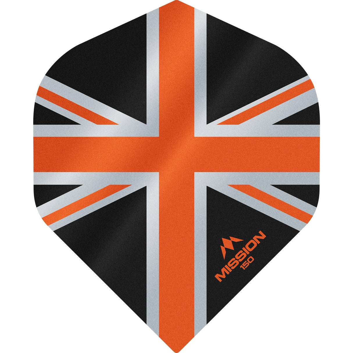 Mission Alliance Union Jack Dart Flights - 150 - No2 - Black Black Orange