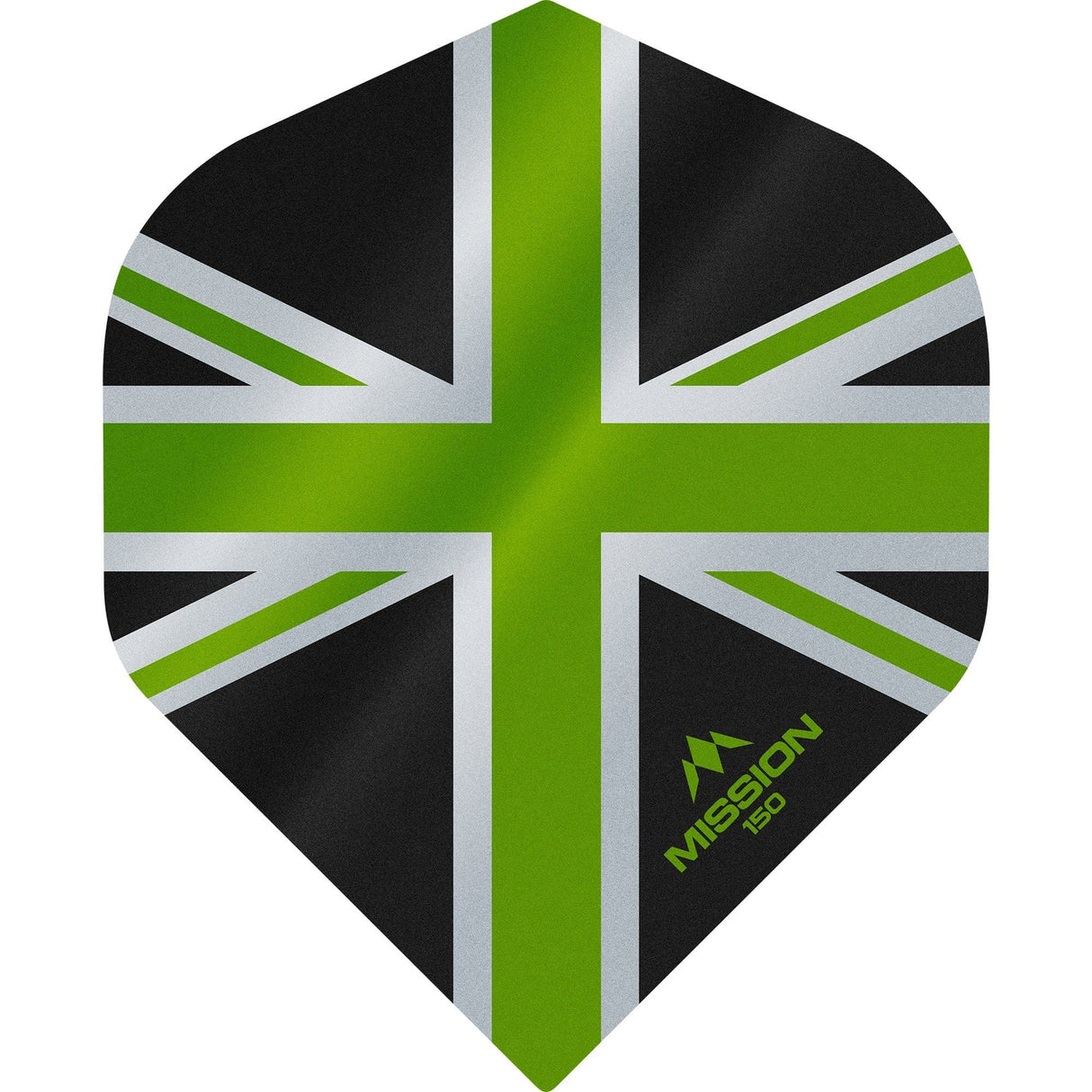 Mission Alliance Union Jack Dart Flights - 150 - No2 - Black Black Green