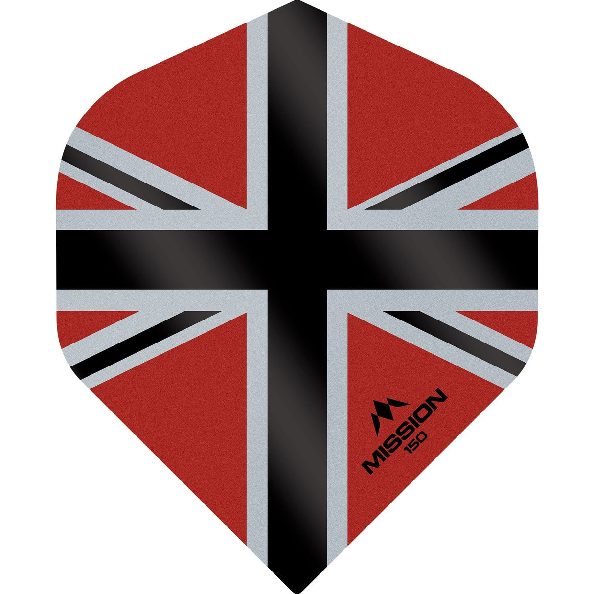 Mission Alliance-X Union Jack Dart Flights - 150 - No2 Red Black