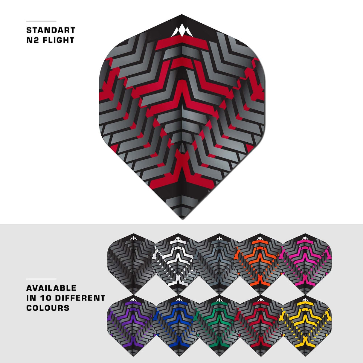 Mission Vex Dart Flights - 100 Micron - No2