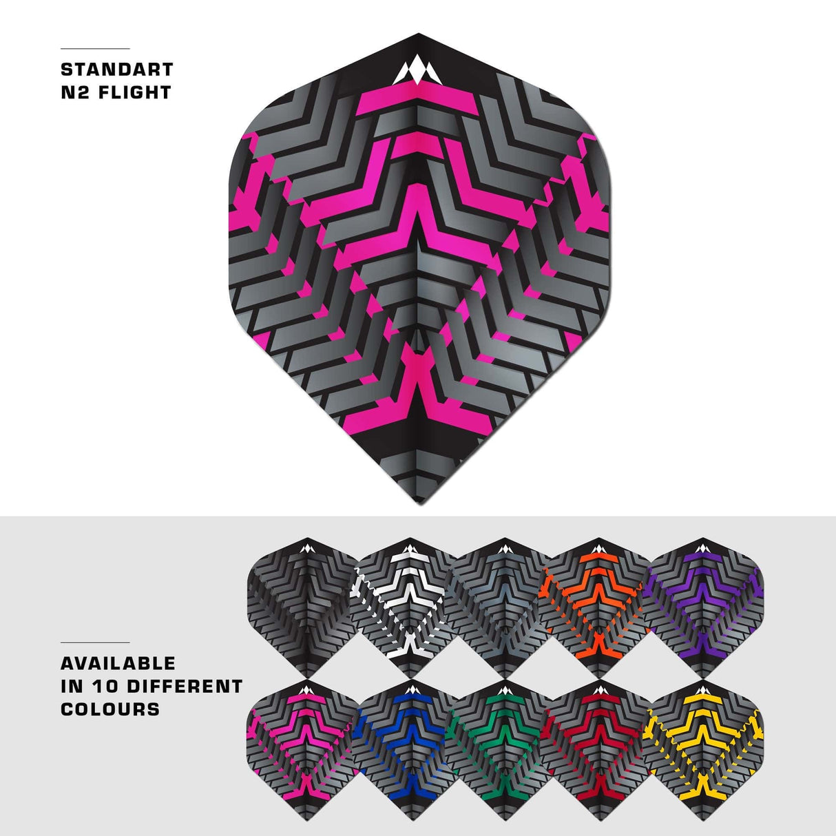 Mission Vex Dart Flights - 100 Micron - No2