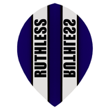 Ruthless - Clear Panel - Dart Flights - 100 Micron - Pear Dark Blue