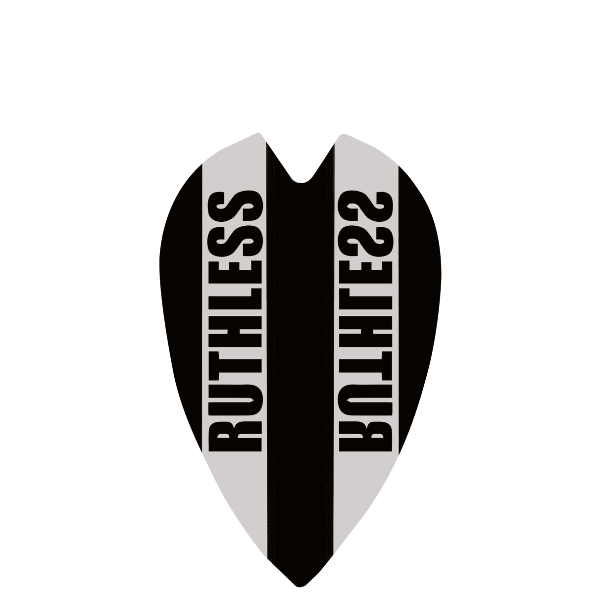 Ruthless - Clear Panel - Dart Flights - 100 Micron - Mini Retro Black