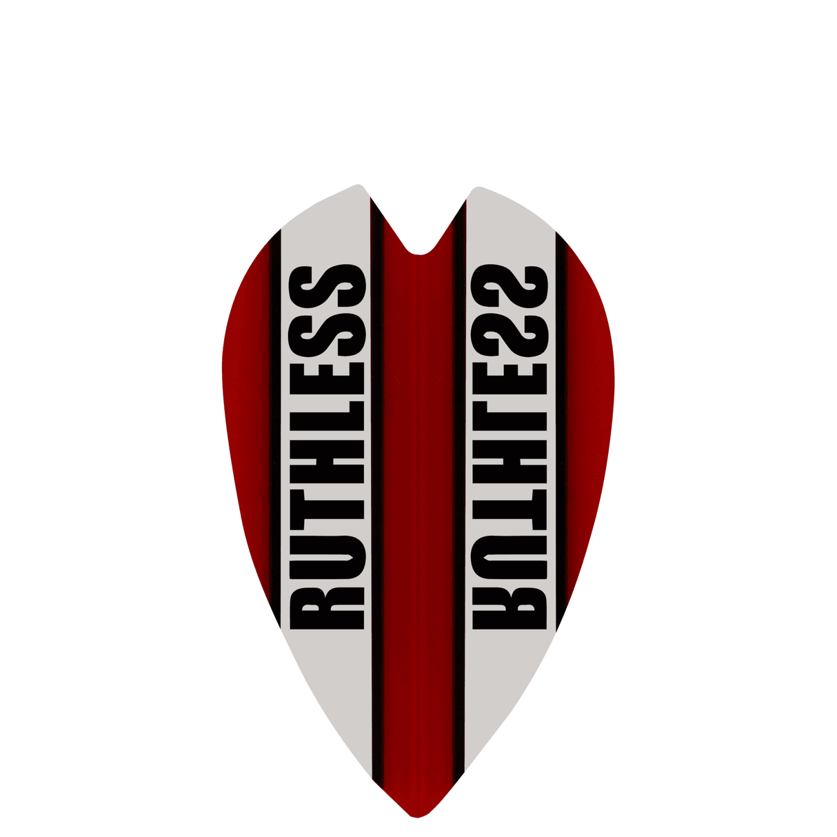 Ruthless - Clear Panel - Dart Flights - 100 Micron - Mini Retro Red