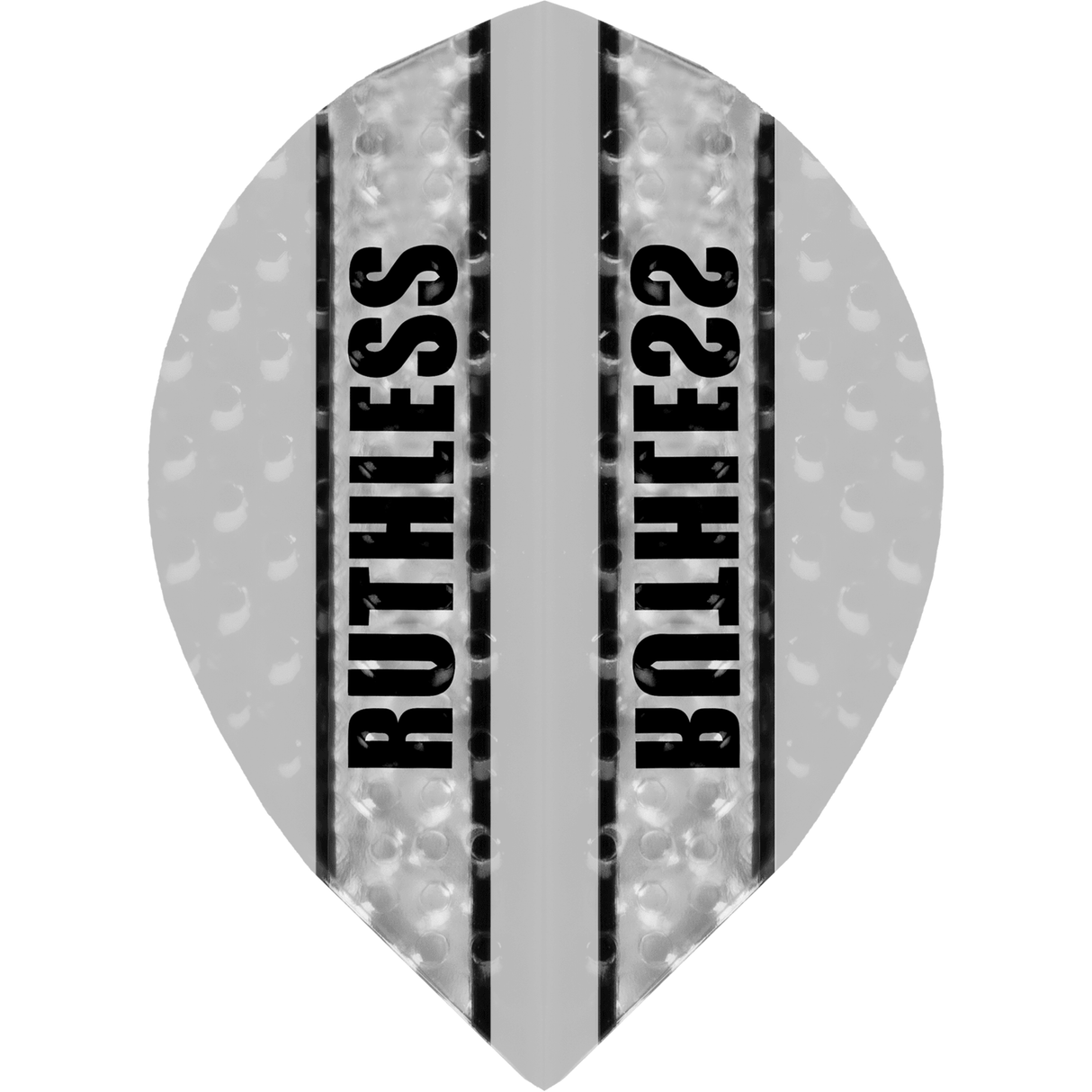 Ruthless - Clear Panel Embossed - Dart Flights - 100 Micron - Pear