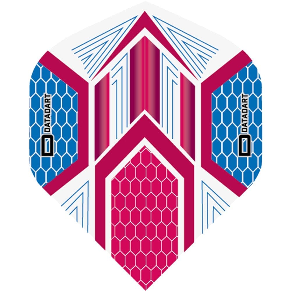 Datadart Dart Flights - Hex - No2 - Std - Blue & Pink