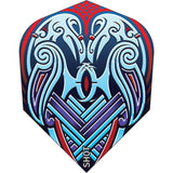 Shot Viking Raven Dart Flights - 100 Micron - Std - No6 - Blue