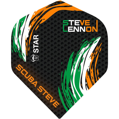 BULL'S B-Star Dart Flights - 100 Micron - A-Std - Steve Lennon