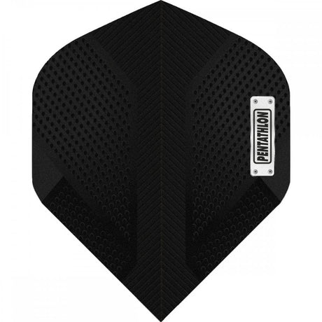 Pentathlon Dart Flights - 100 Micron - Std - No2 - Plate - Black