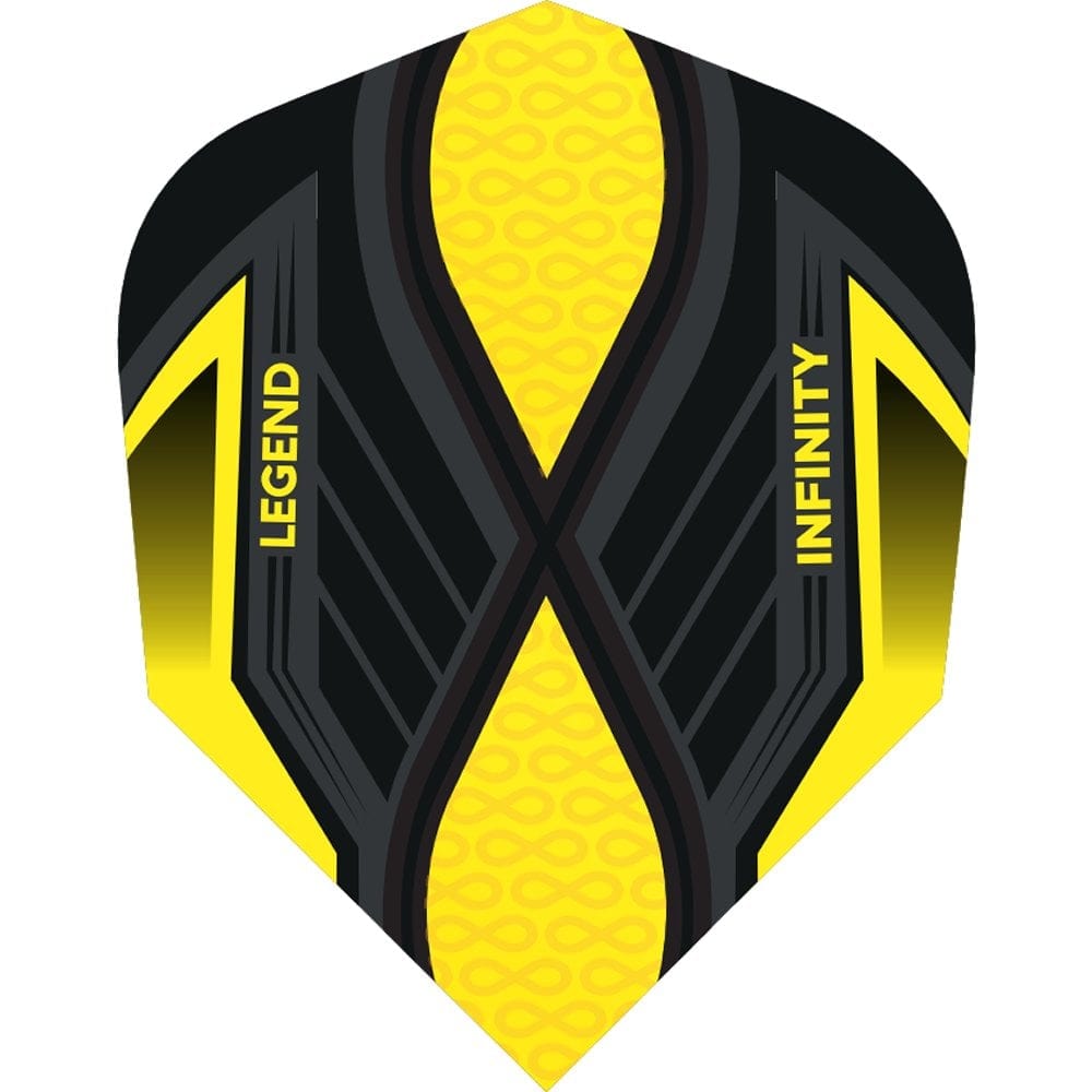 Legend Infinity Dart Flights - 100 Micron - No2 - Std Yellow