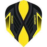 Legend Infinity Dart Flights - 100 Micron - No2 - Std Yellow