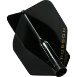 Robson Plus Dart Flights - for all shafts - Std No6 Black