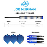 Mission Joe Murnan Darts - Steel Tip - Electro Blue