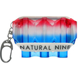 L-Style - Natural 9 - KrystaL Flight Case - Tri Colour Blue