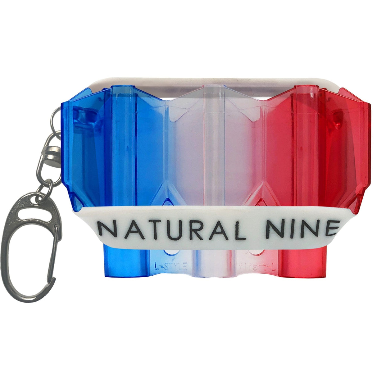 L-Style - Natural 9 - KrystaL Flight Case - Tri Colour Red