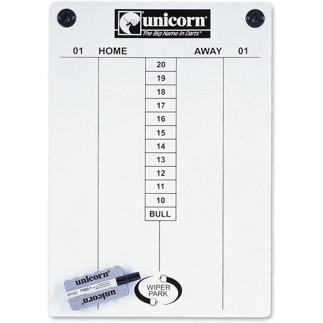 Unicorn Marker Board - Dry Wipe - 57cm x 40cm - Whiteboard Kit