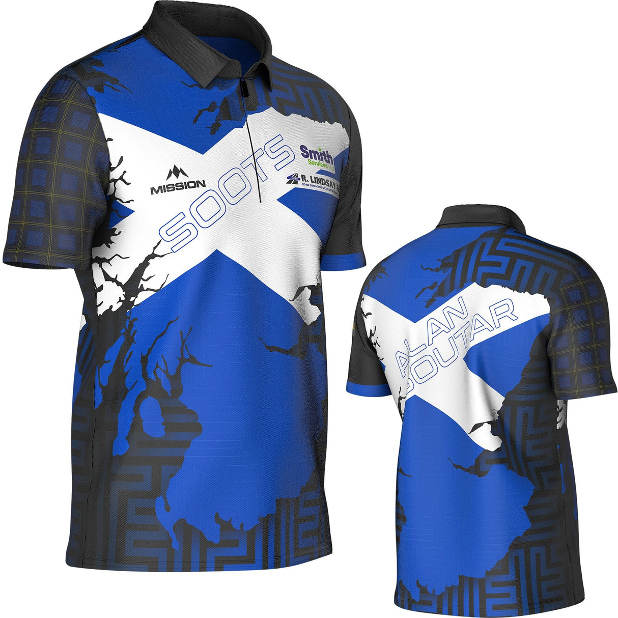 Mission Player Dart Shirt - Alan Soutar - Soots - Tartan