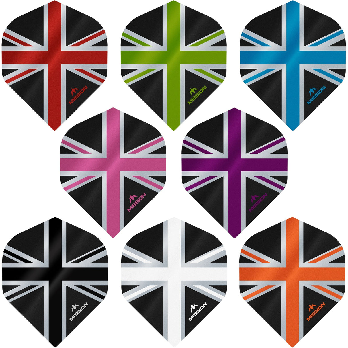 Mission Alliance Union Jack Dart Flights - No2 - Std - Black