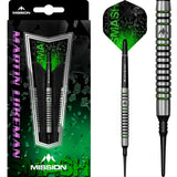 Mission Martin Lukeman Darts - Soft Tip - Black & Green - 20g 20g