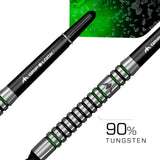 Mission Martin Lukeman Darts - Soft Tip - Black & Green - 20g 20g