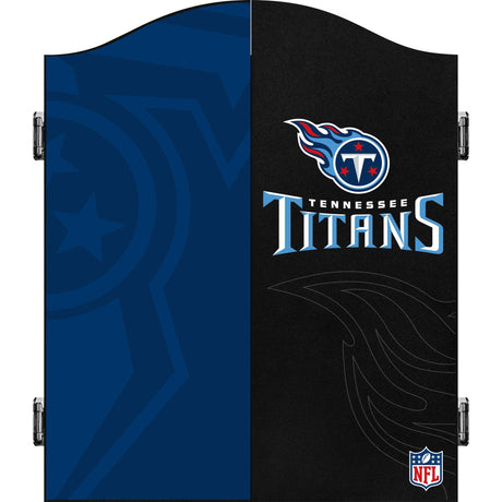 NFL - Dartboard Cabinet - Official Licensed - Tennessee Titans