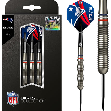 NFL - Steel Tip Brass Darts - Official Licensed - New England Patriots - 22g 22g