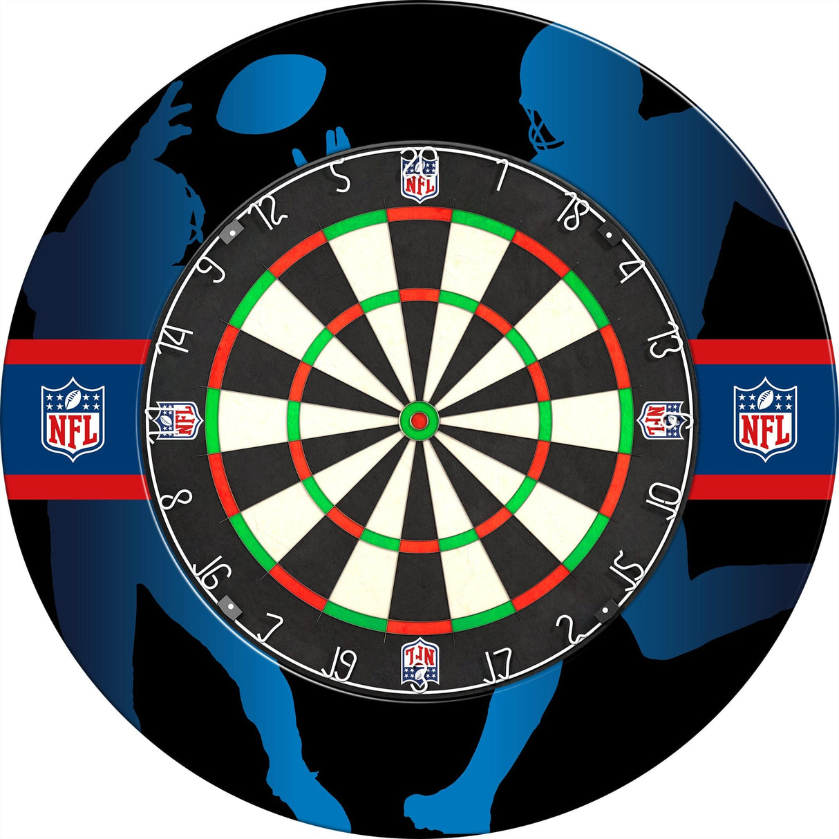 NFL - Printed Dartboard & Printed Surround - Official Licensed - NFL Brand