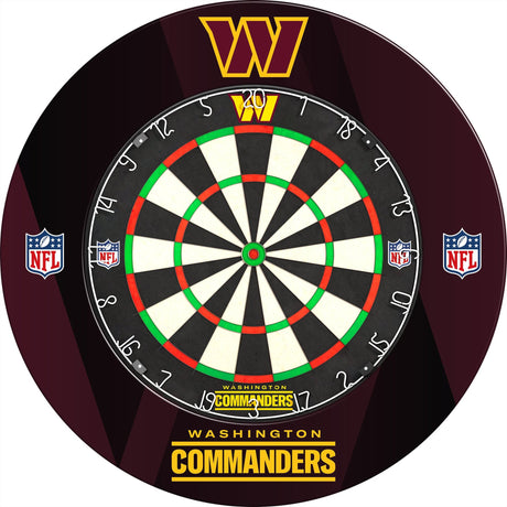 NFL - Printed Dartboard & Printed Surround - Official Licensed - Washington Commanders