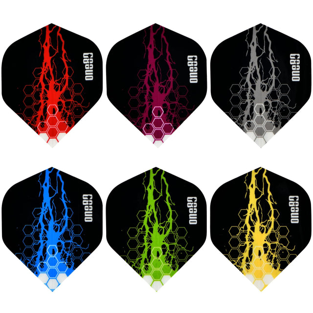 One80 Dart Flights - 100 Micron - Charge Flight - No2 - Std