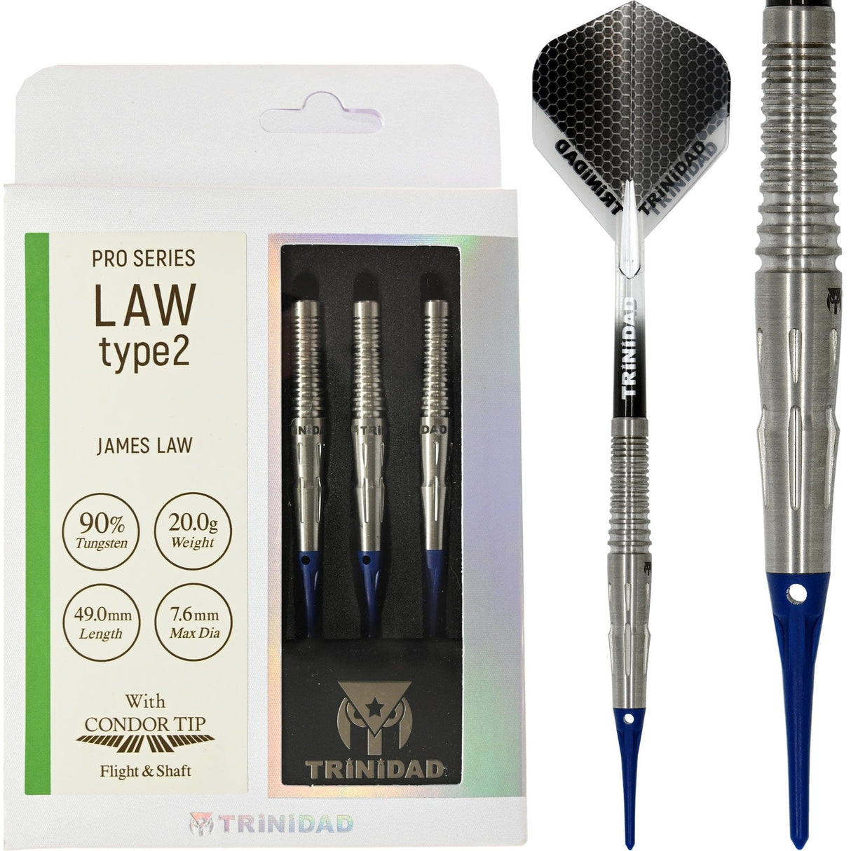 Trinidad Pro - Soft Tip Darts - James Law - Law Type2 - 22g 22g