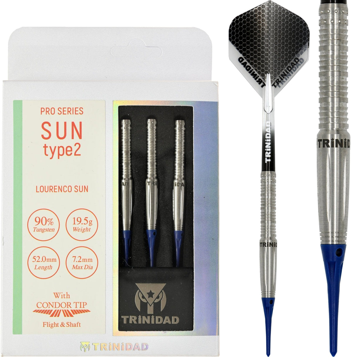 Trinidad Pro - Soft Tip Darts - Lourenco Sun - Sun Type2 - 21g 21g