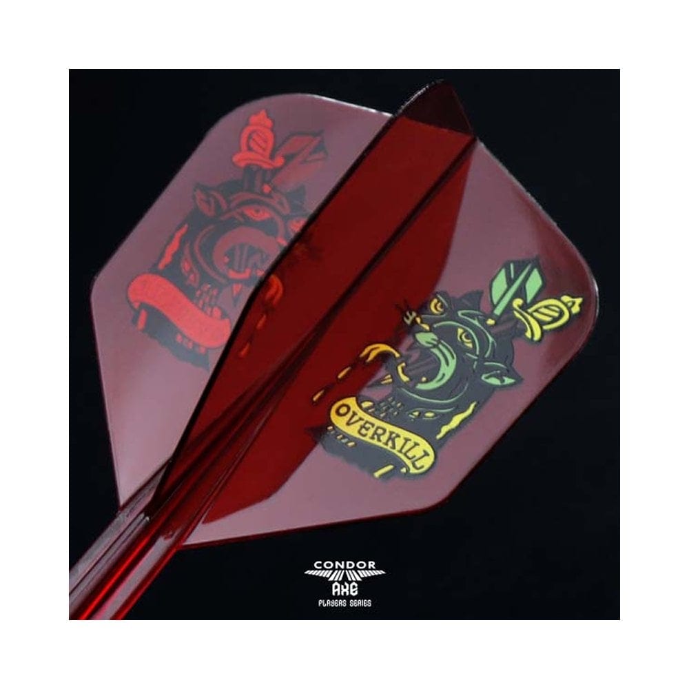 Condor AXE Dart Flights - Yuki Yamada - Small - Overkill - Clear Blood