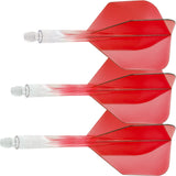 Condor AXE Gradient Dart Flights - Small - Clear Red