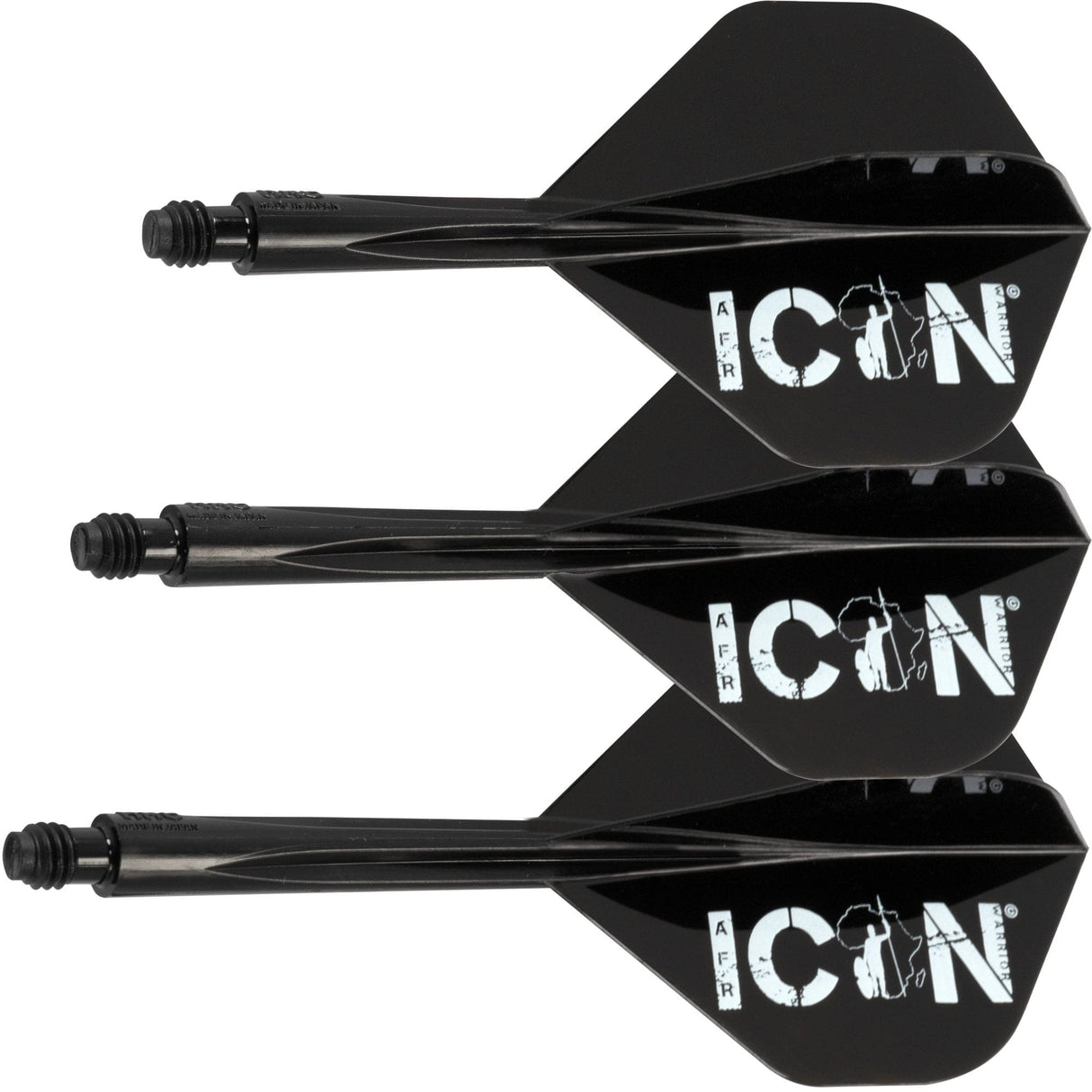 Condor AXE Player Dart Flights - Standard - African Warrior - Icon - Black