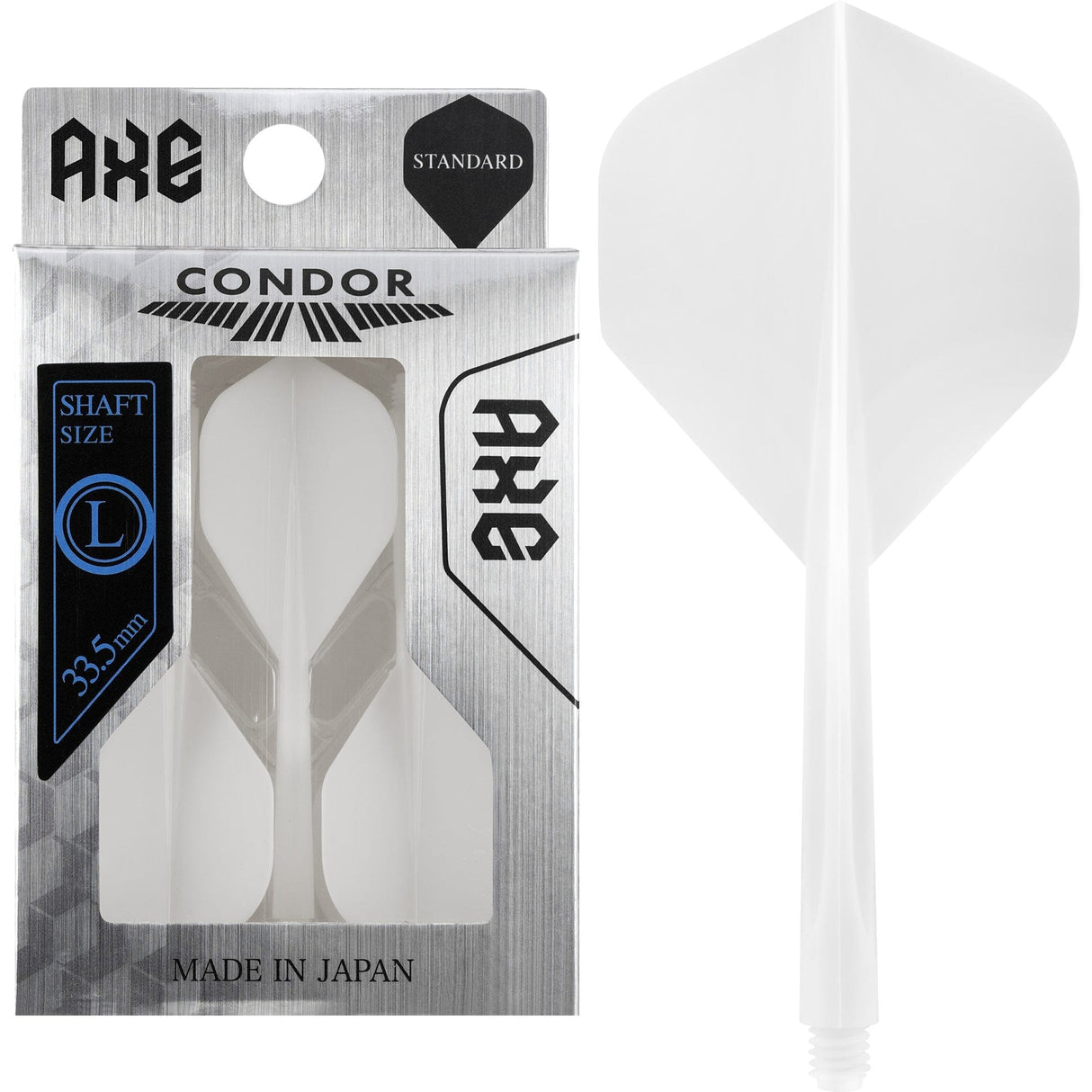 Condor AXE Dart Flights - Standard - White