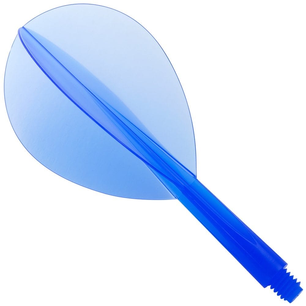 Condor Dart Flights - Zero Stress - Teardrop - Clear Blue Short